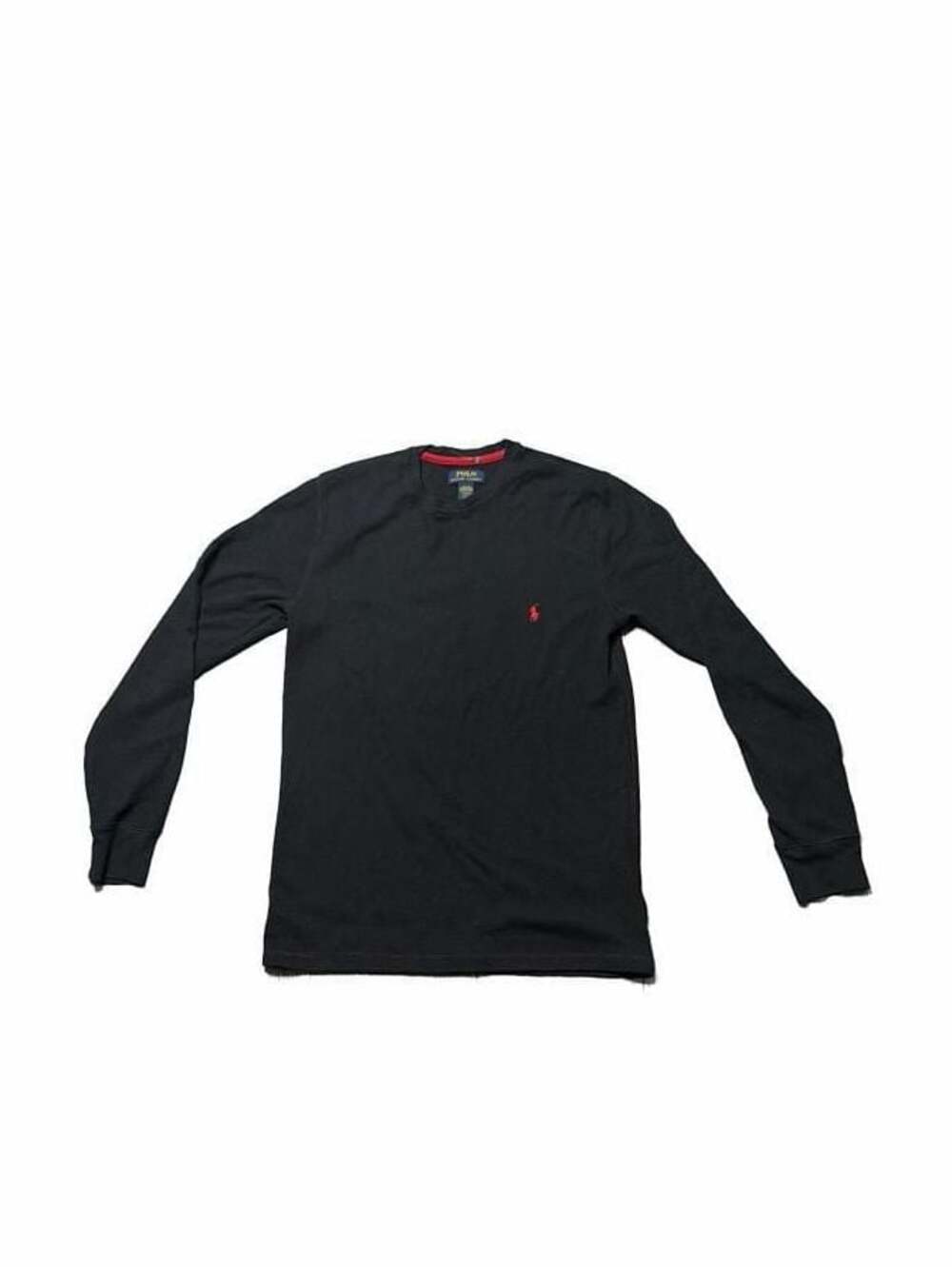 Polo Ralph Lauren Black Waffle-Knit Thermal Sleepwear Long Sleeve Shirt